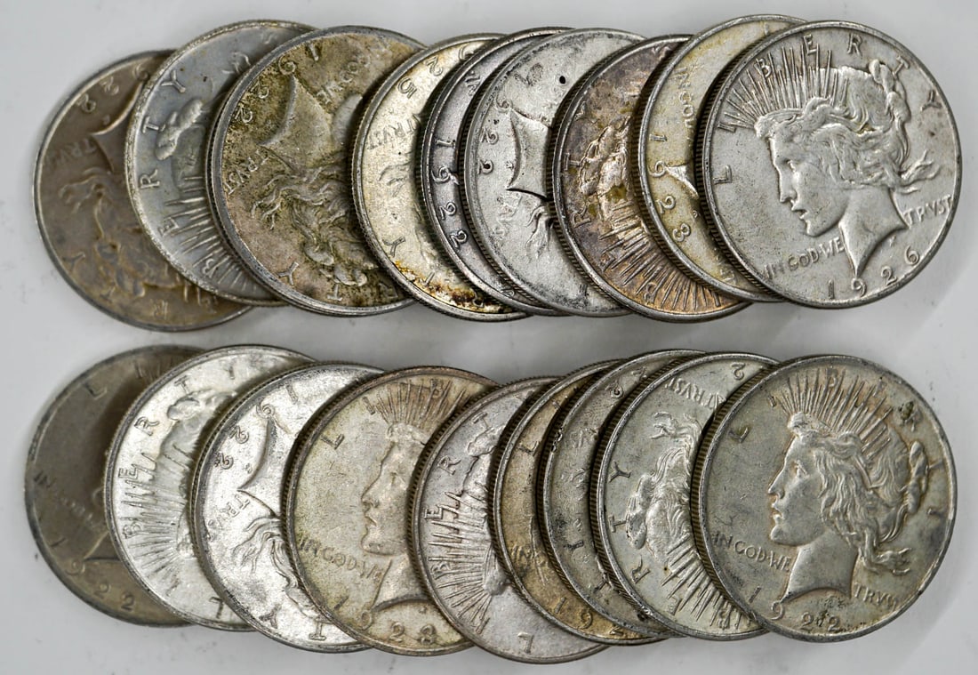 (20) U.S. Peace Silver Dollars (1 of 1)