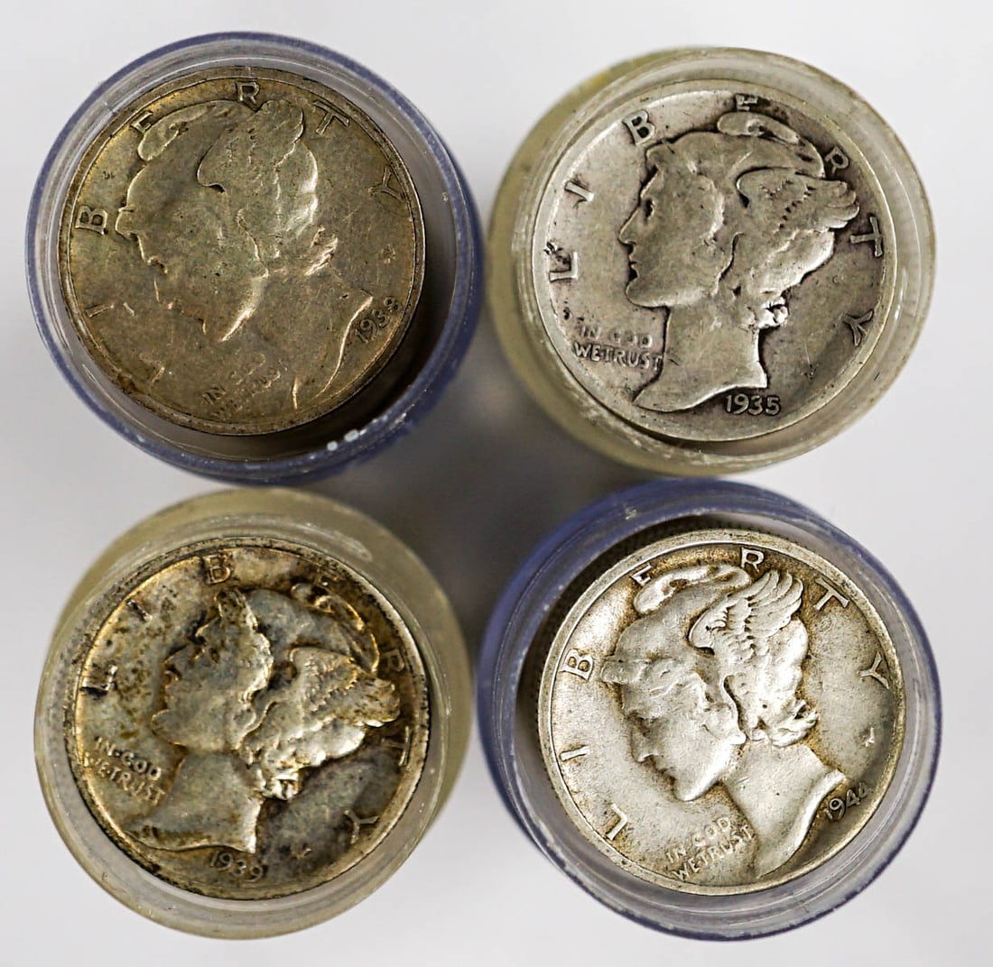 (200) U.S. Mercury Silver Dimes (1 of 2)