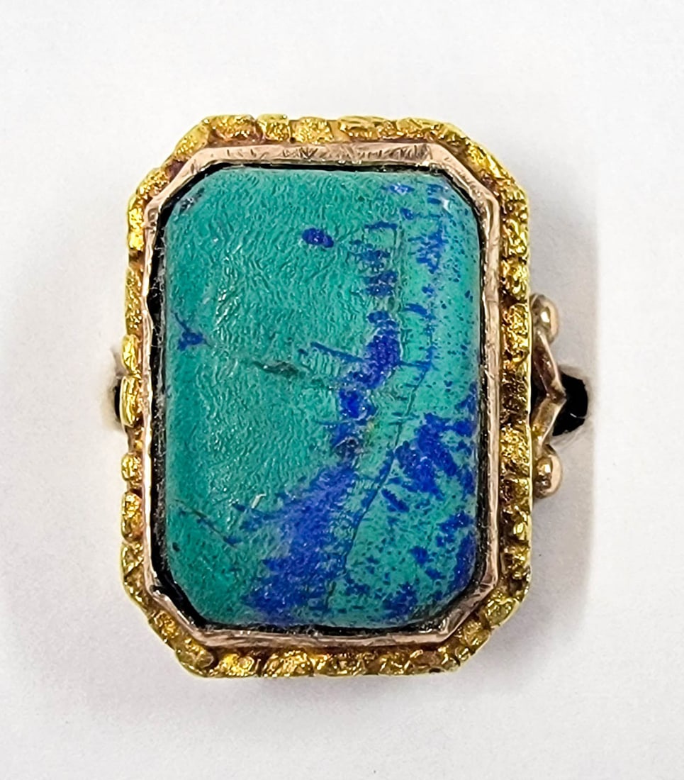 Native Gold (10k) & Turquoise Ring (1 of 5)