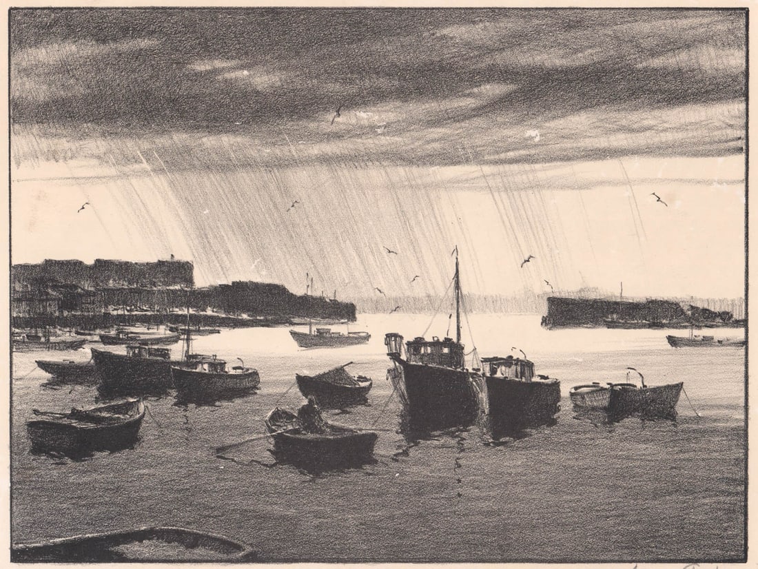 Gordan Grant 'Rain Squall' Signed Lithograph (1 of 4)