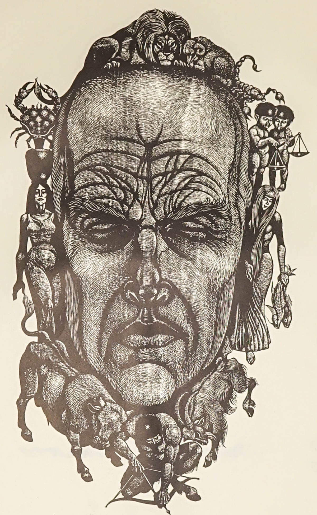 Fritz Eichenberg Wood Engraving Private Nightmare (1 of 4)