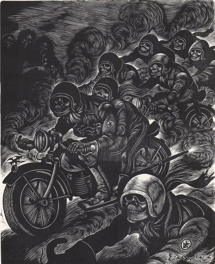 Fritz Eichenberg Signed Engraving [Last Fling] AP (1 of 4)