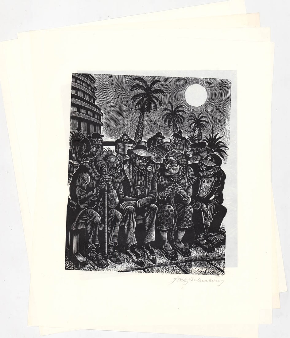 Fritz Eichenberg (6) Signed Wood Engravings (1 of 7)