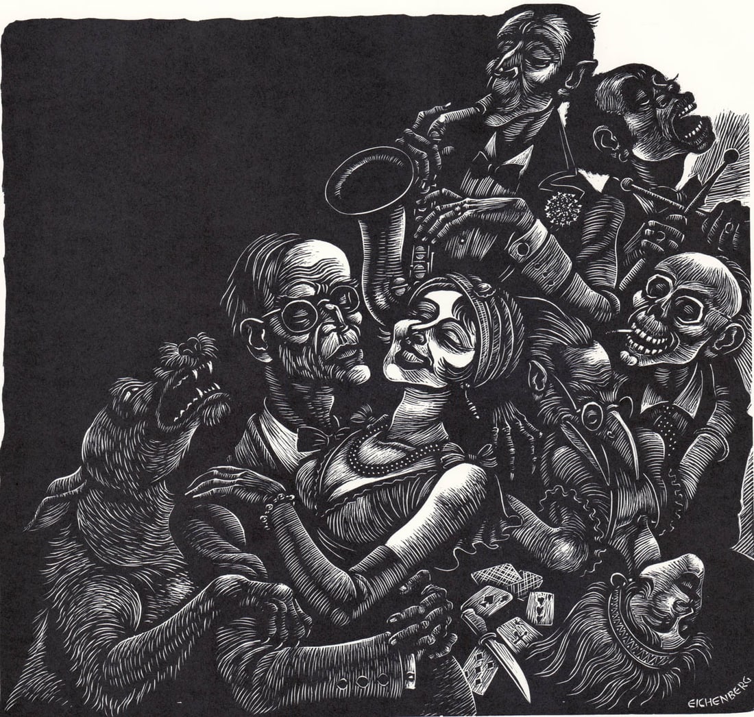 Fritz Eichenberg S/N Engraving Steppenwolf (1 of 4)