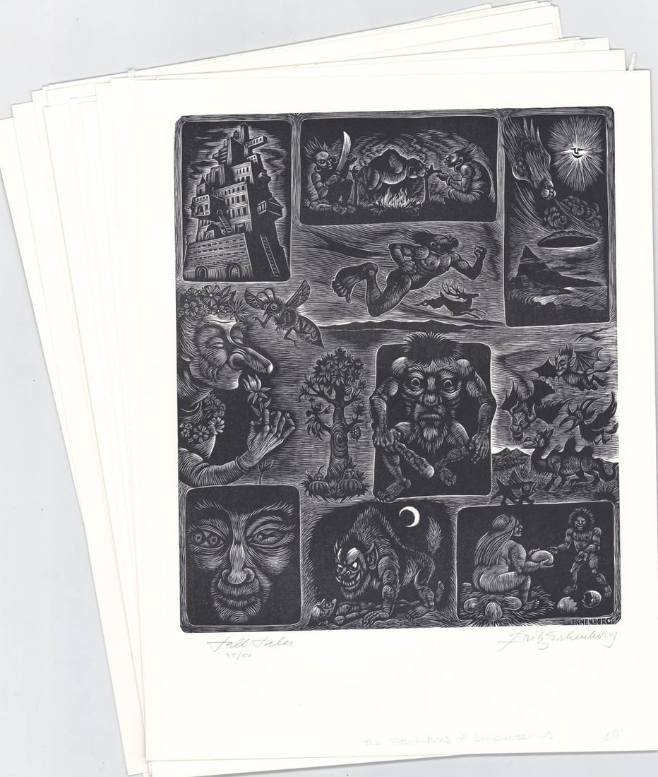 Fritz Eichenberg (14) Engravings [Simplicissimus] (1 of 15)