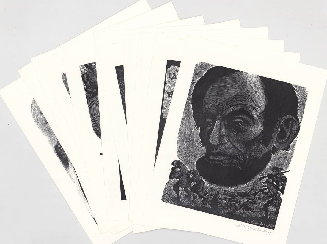 Fritz Eichenberg (11) Engravings SIGNED [Homage] (1 of 12)