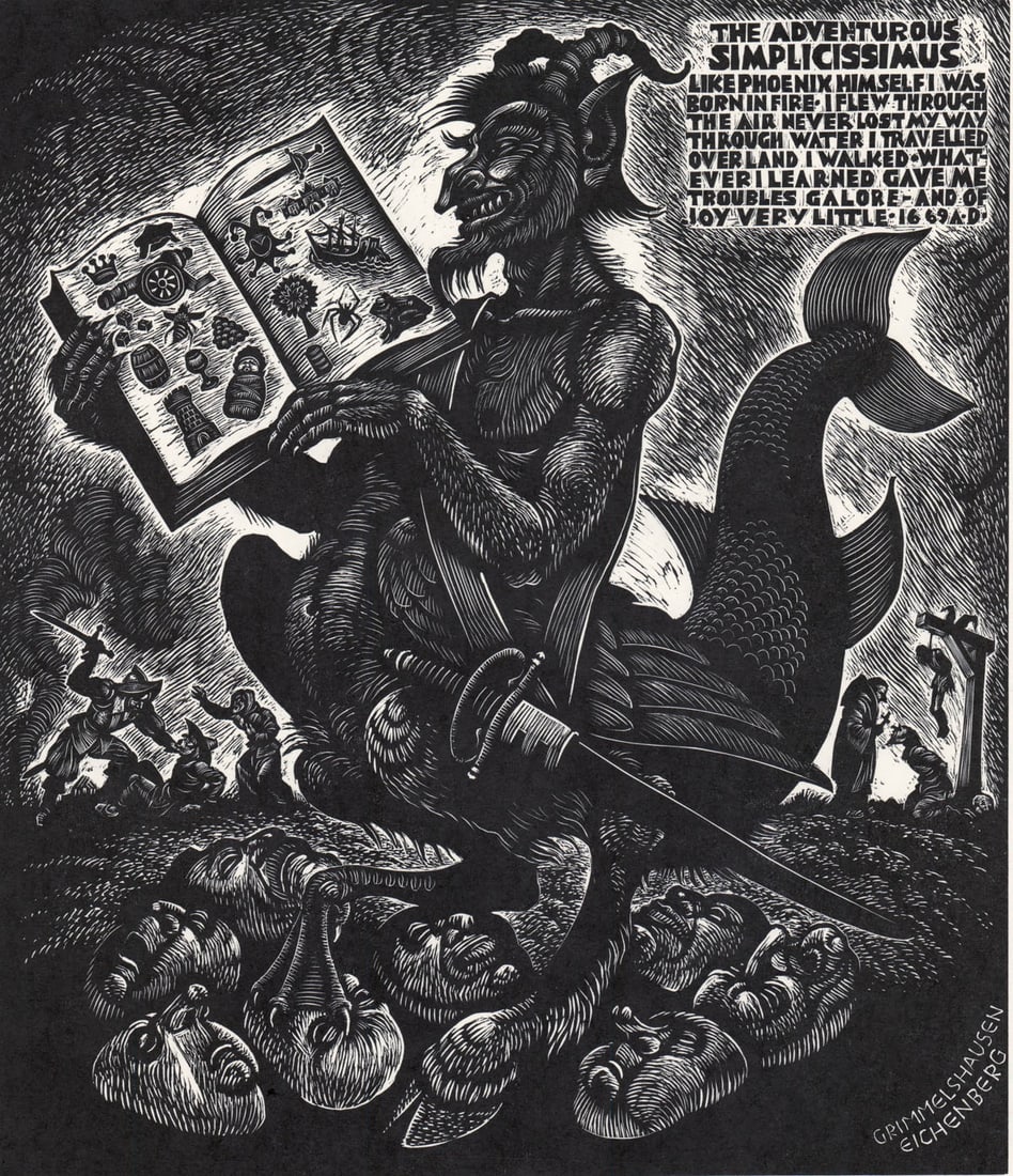 Fritz Eichenberg AP Engraving [Simplicissimus] (1 of 4)