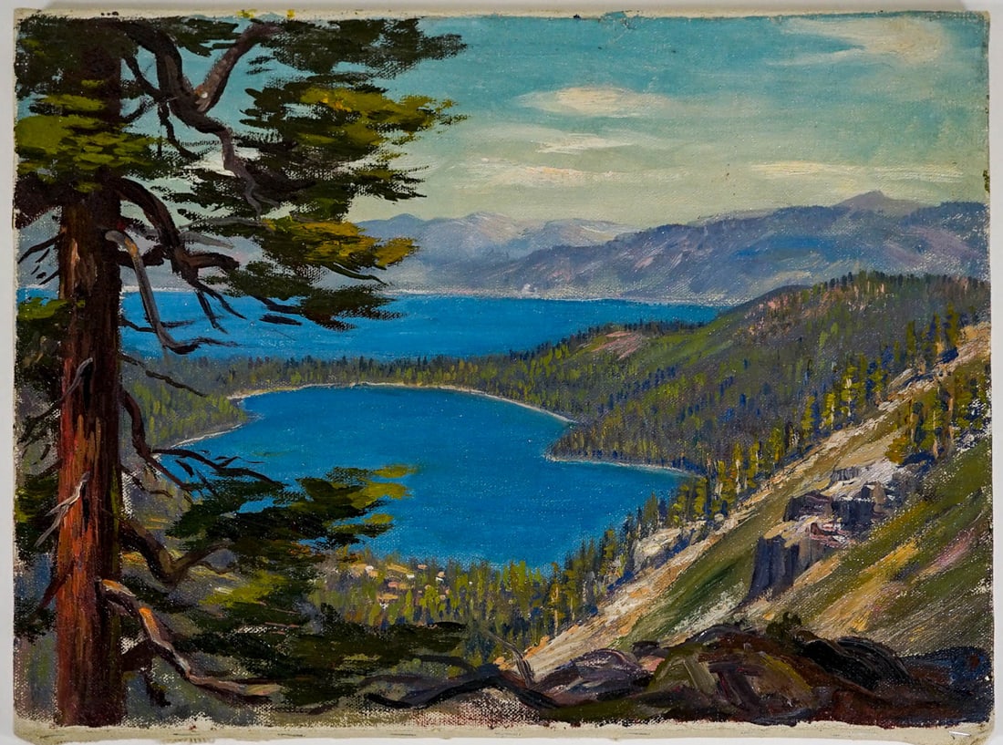 Frederick Kress Oil On Canvas [Angora Lookout] (1 of 2)