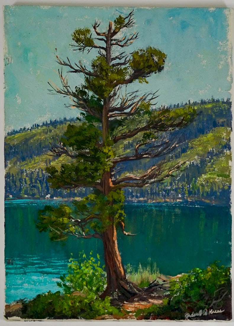 Frederick Kress Oil On Canvas, Fallen Leaf SIGNED (1 of 3)