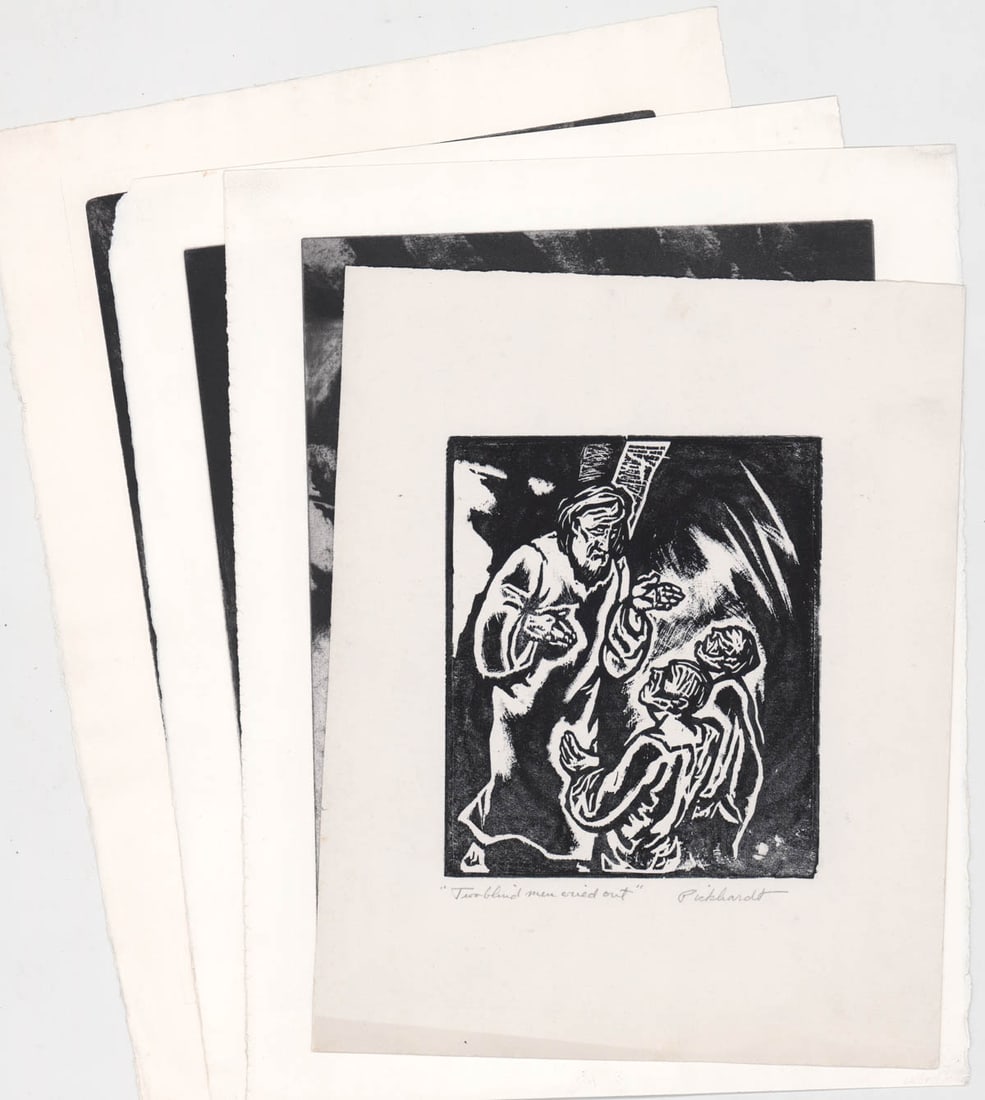 Carl Pickhardt (4) Etchings [Christian] (1 of 5)