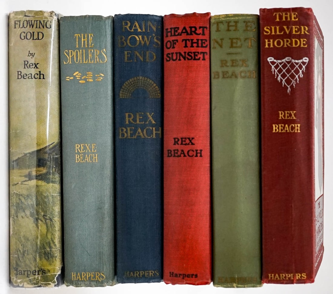 Rex Beach HC Books Signed & 1st Ed. (6) (1 of 1)