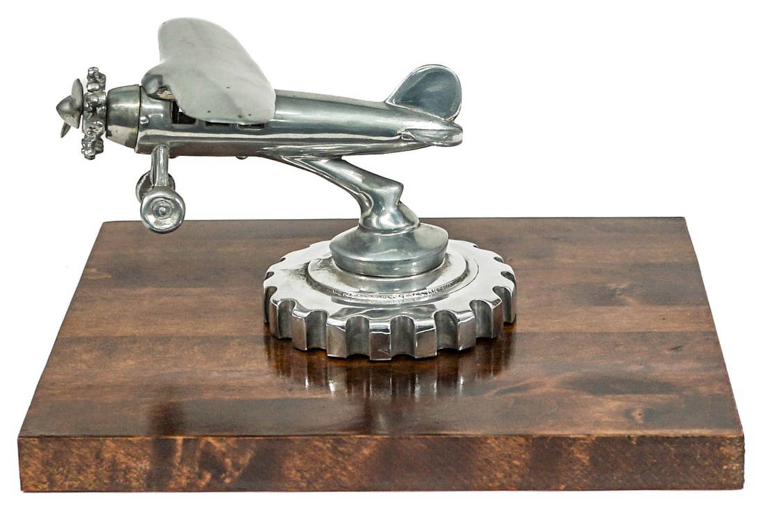 Art Deco Airplane Hood Ornament Or Radiator Cap Auction