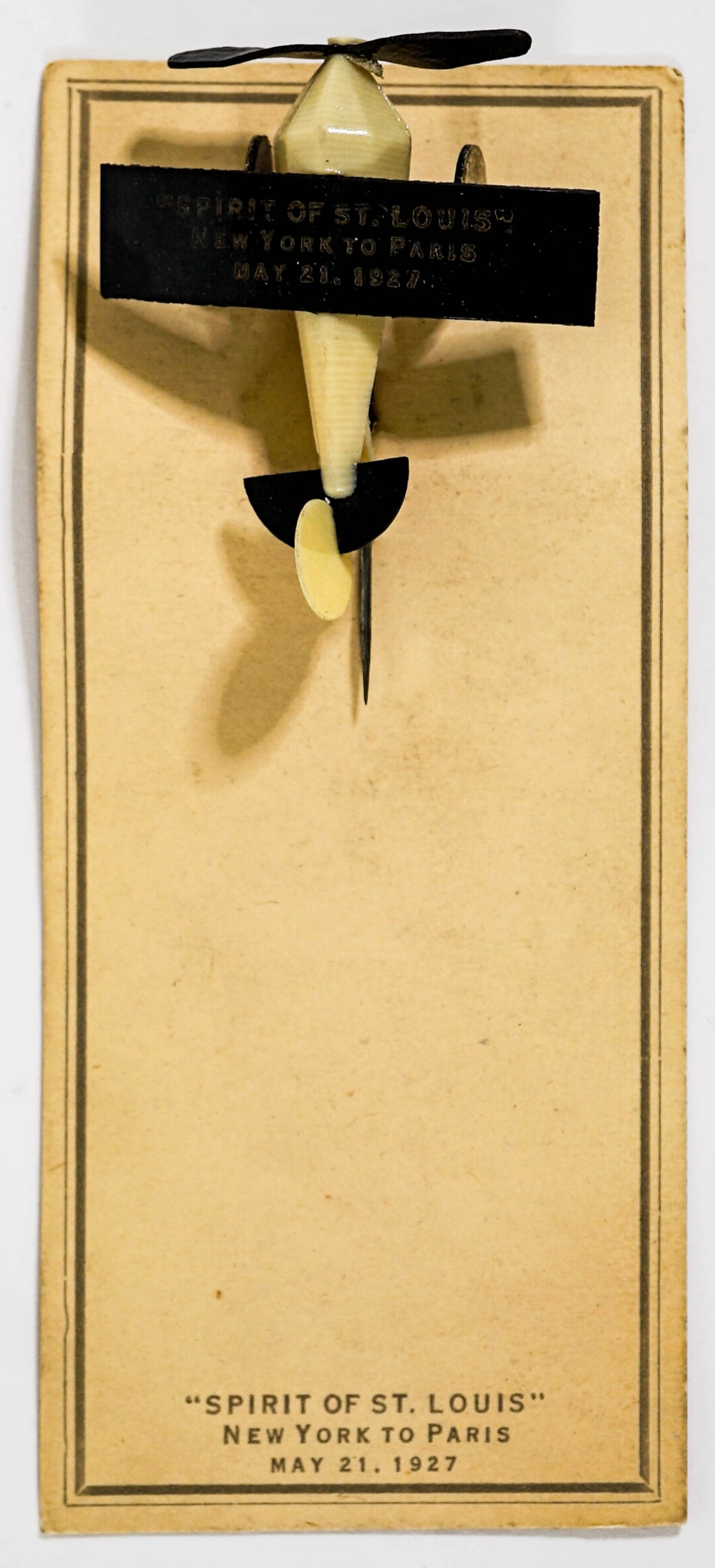 Spirit of St. Louis Commemorative Pin [Celluloid] (1 of 5)