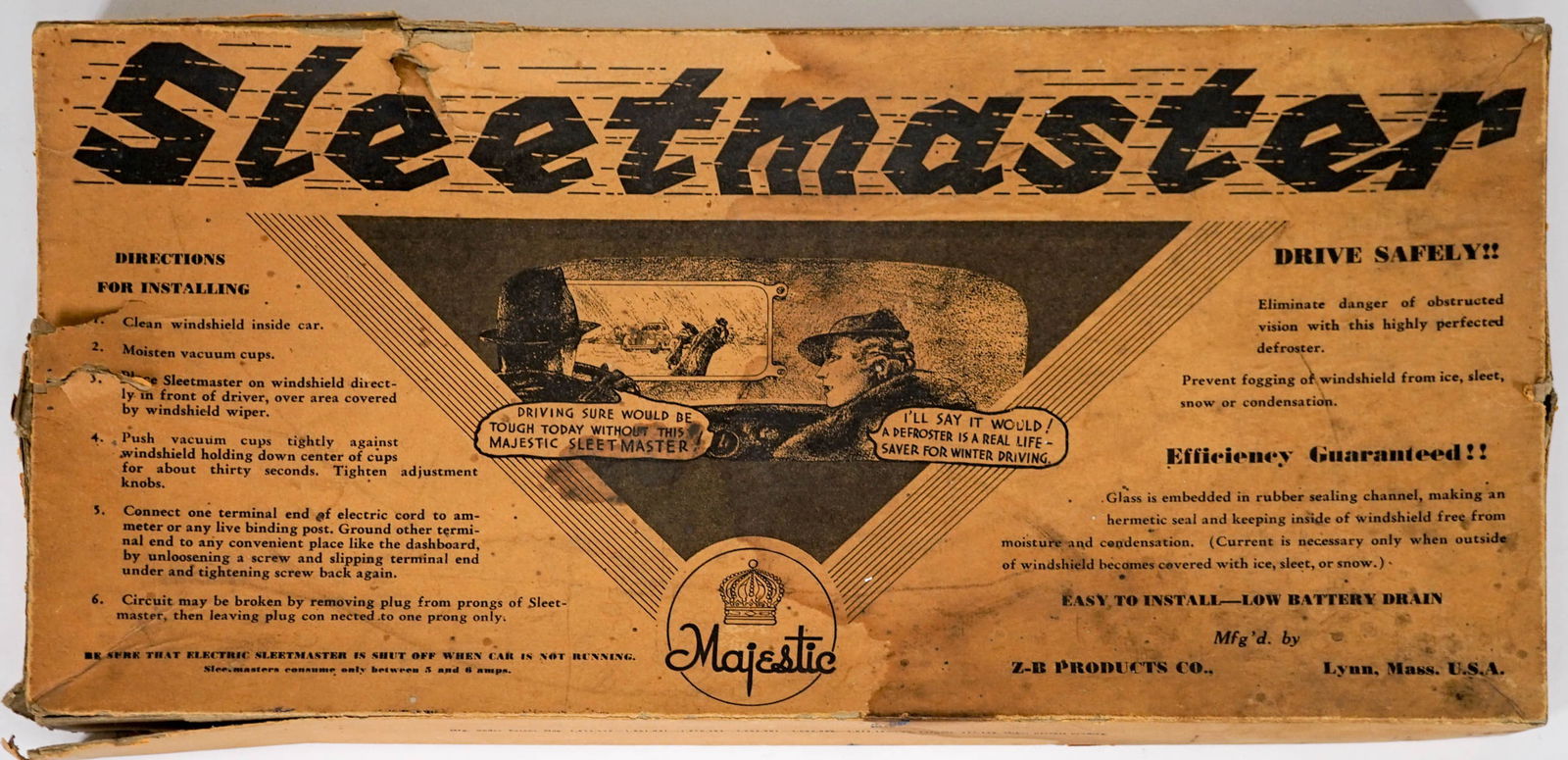 Novelty Vintage Auto Defroster Sleet Master (1 of 4)