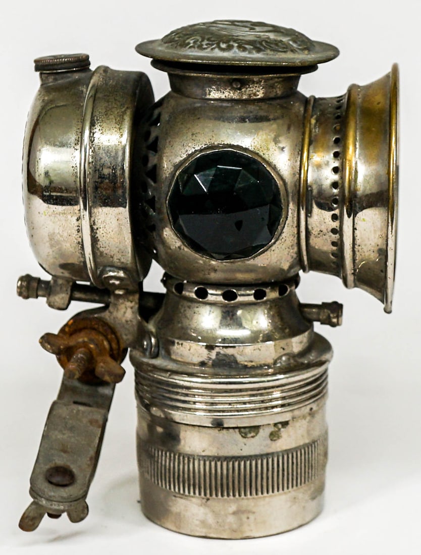 Vintage Bicycle / Motorcycle Lamp Badger Brass Co. (1 of 8)