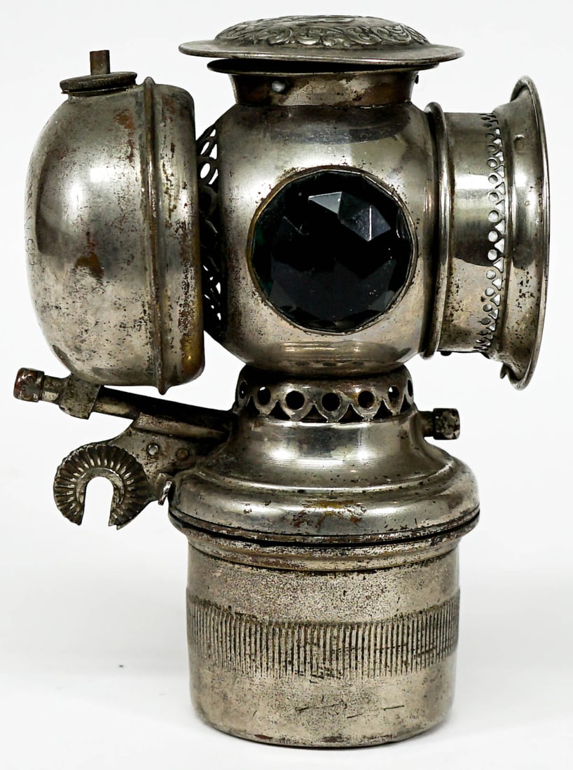 Vintage Bicycle / Motorcycle Lamp Badger Brass Co. (1 of 8)