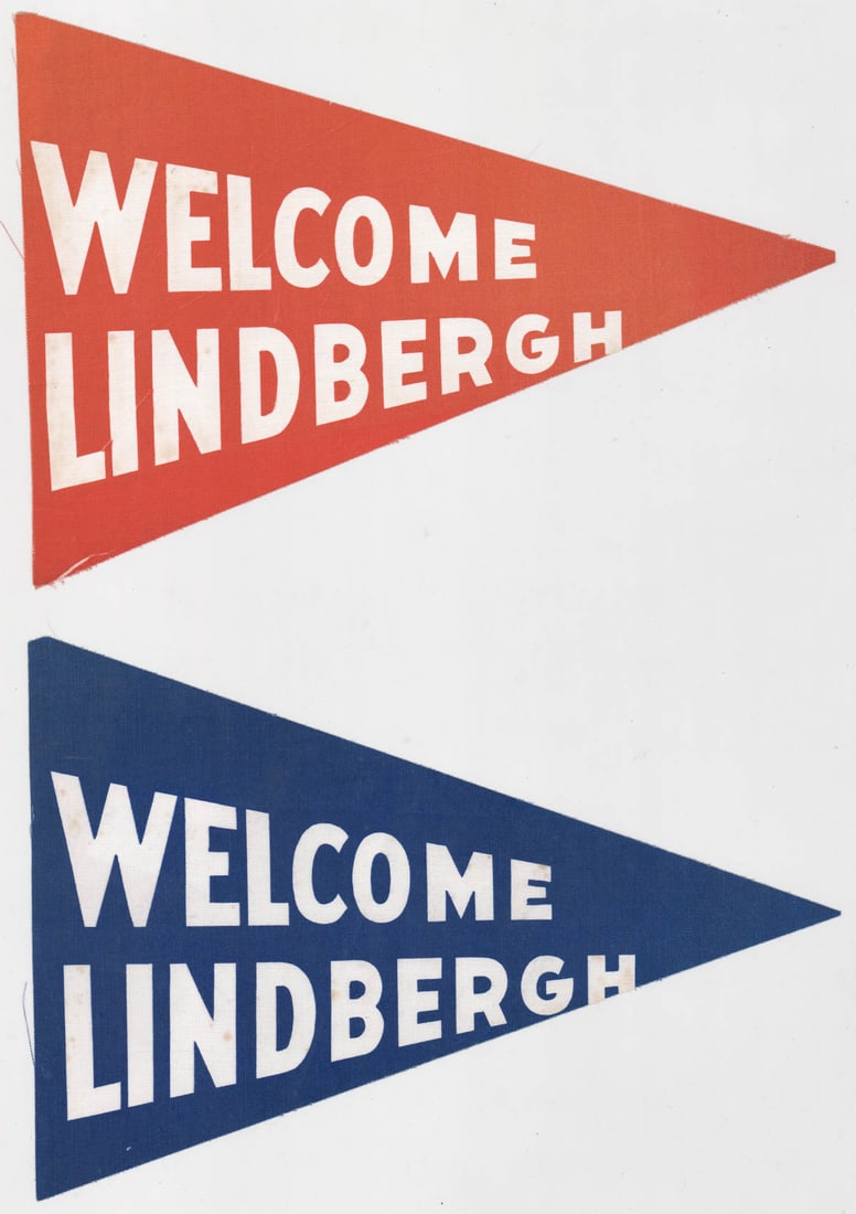 Charles Lindbergh Souvenir Pennants (2) (1 of 2)