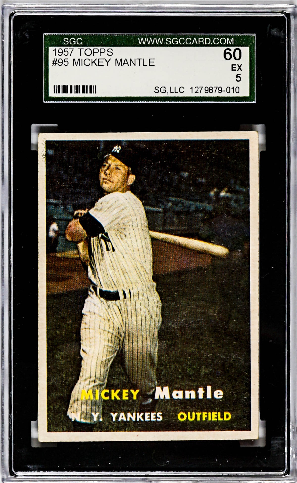 Mickey Mantle 1957 Topps #95 SGC 5 EX 60 (1 of 2)
