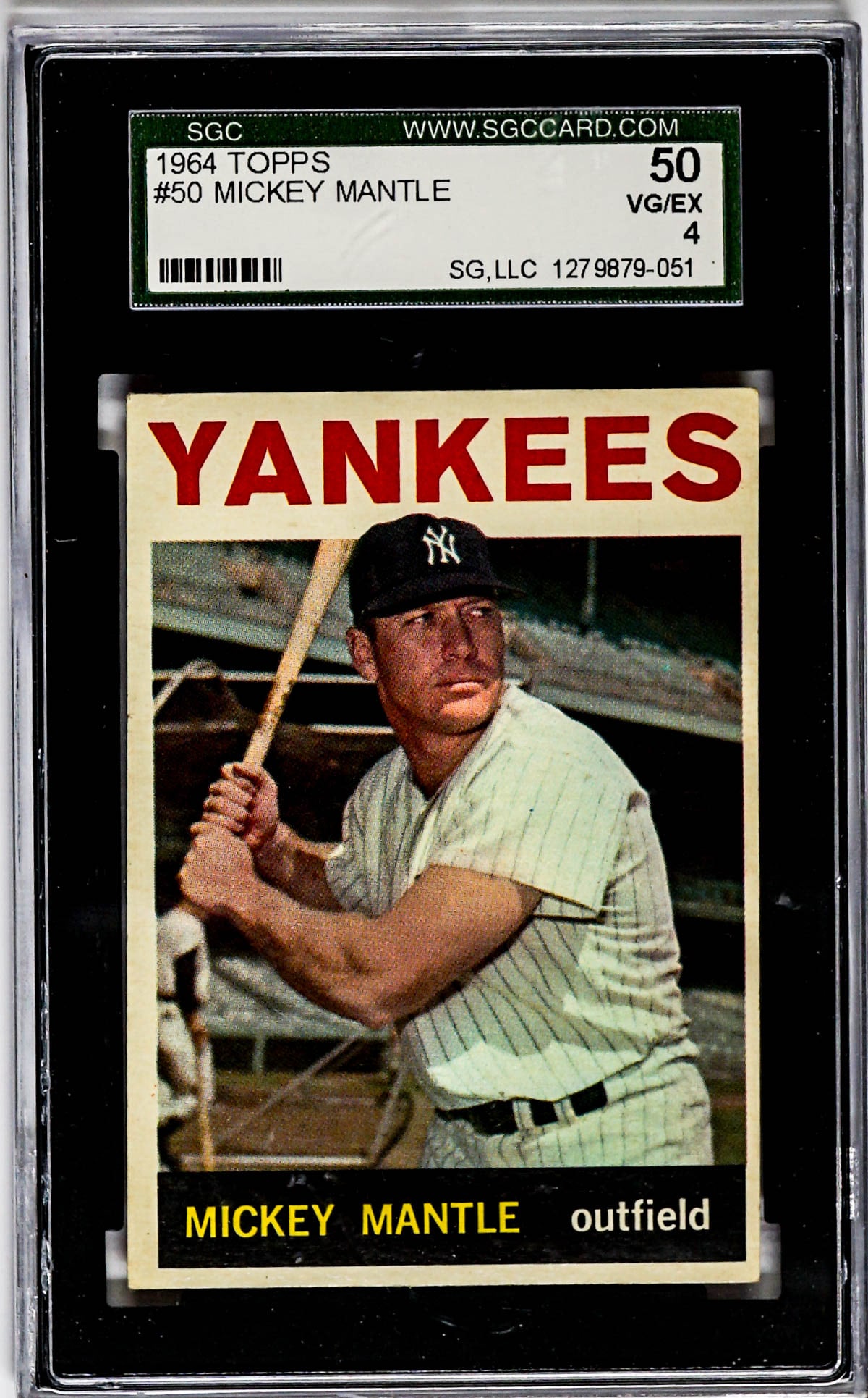 Mickey Mantle 1964 Topps #50 SGC 4 VG/EX 50 (1 of 2)