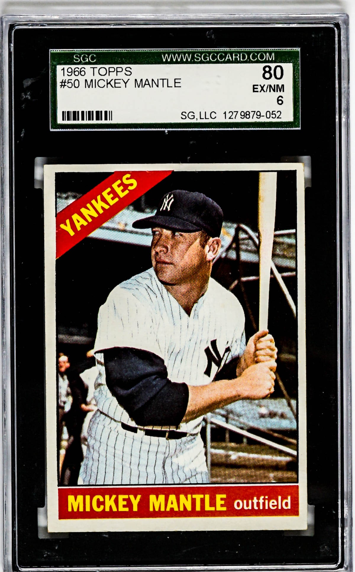 Mickey Mantle 1966 Topps #50 SGC 6 EX/NM 80 (1 of 2)
