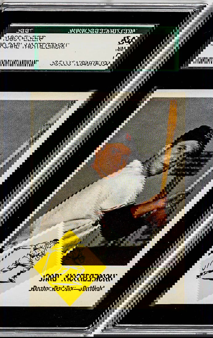 Carl Yastrzemski 1963 Fleer #8 SGC 7 (1 of 2)