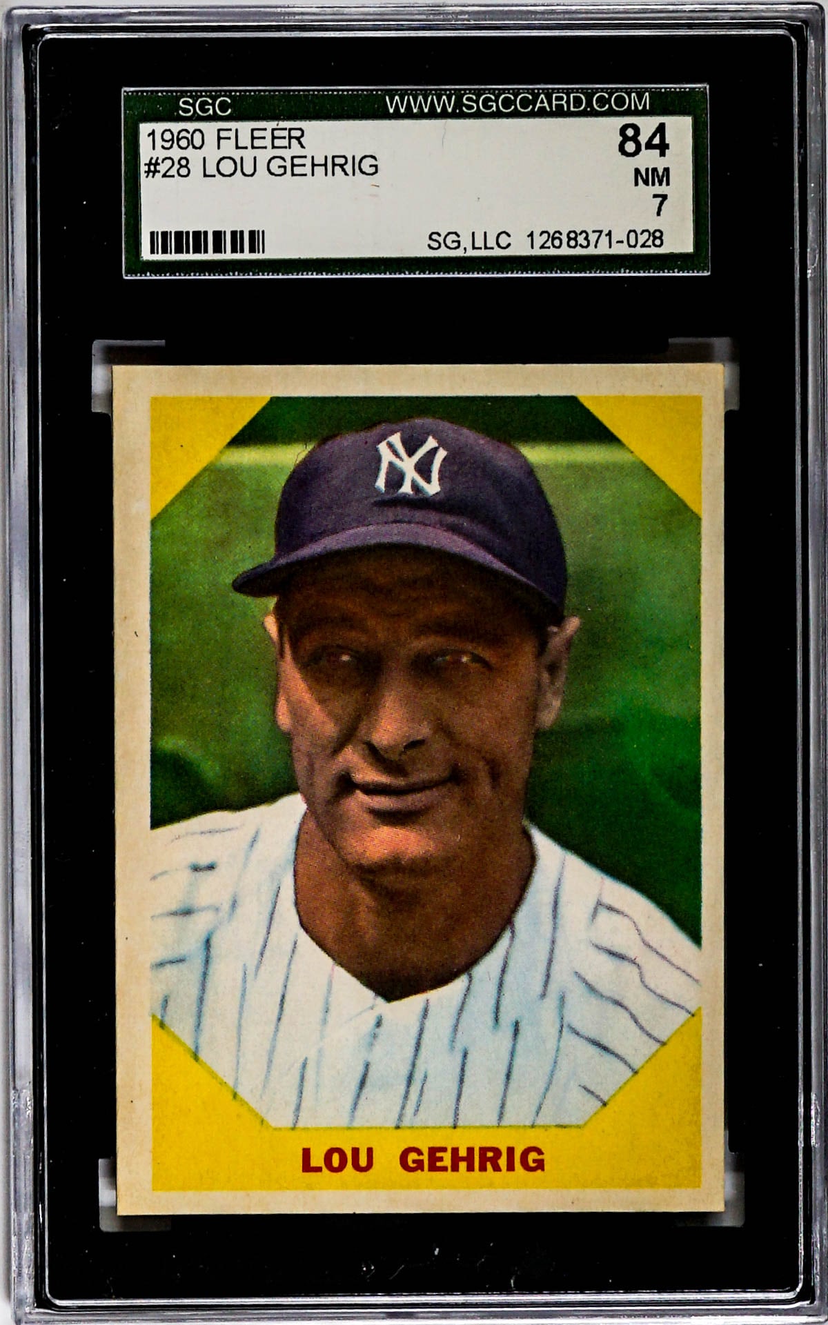 Lou Gehrig 1960 Fleer #28 SGC 7 NM 84 (1 of 2)