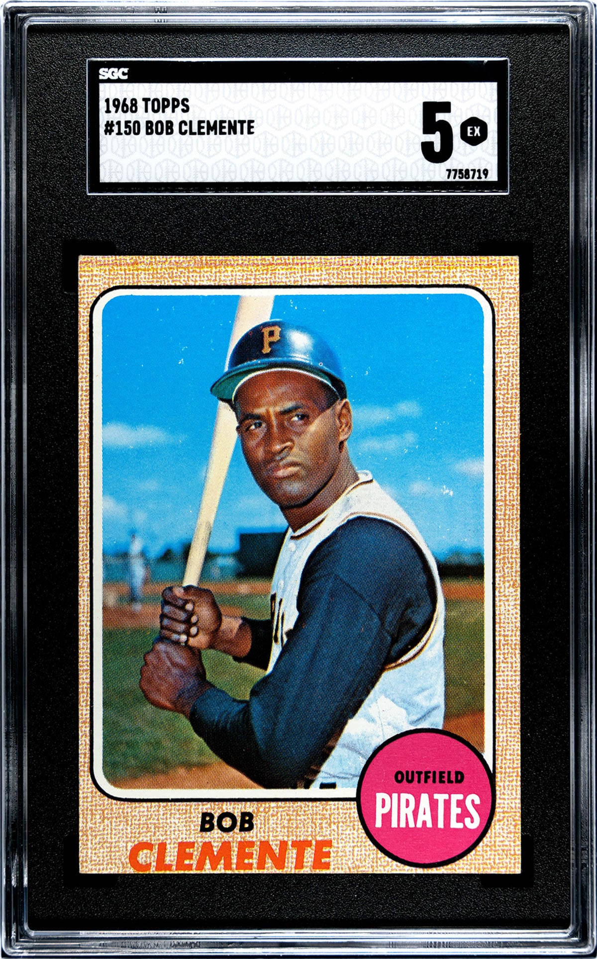 Roberto Clemente 1968 Topps #150 SGC 5 (1 of 2)
