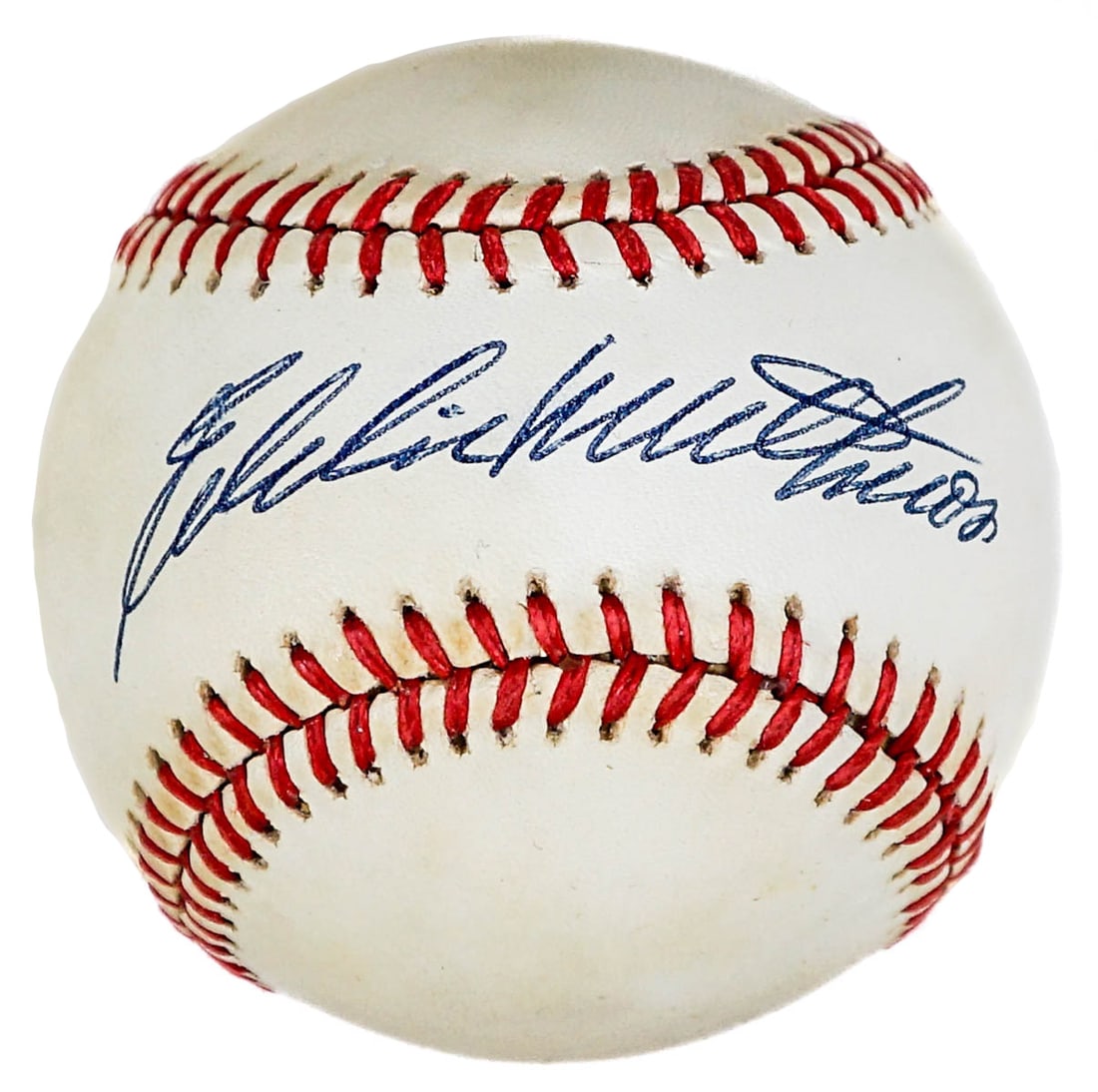 Eddie Mathews Single Signed Baseball BAS COA (1 of 2)