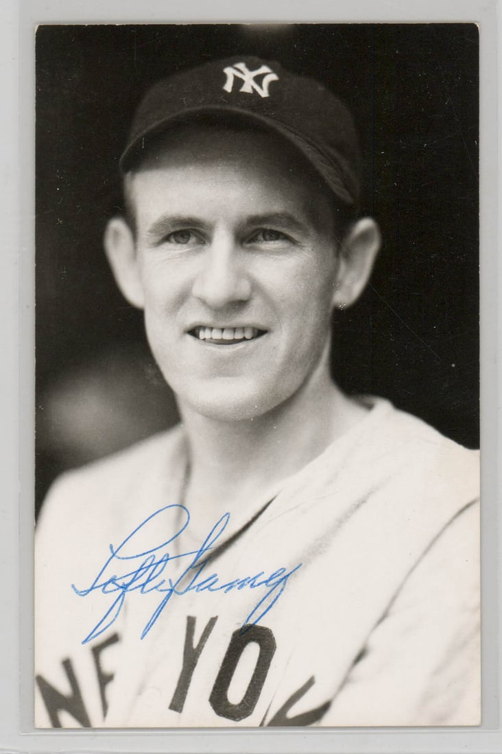 Lefty Grove Signed Burke Postcards BAS COA (1 of 2)