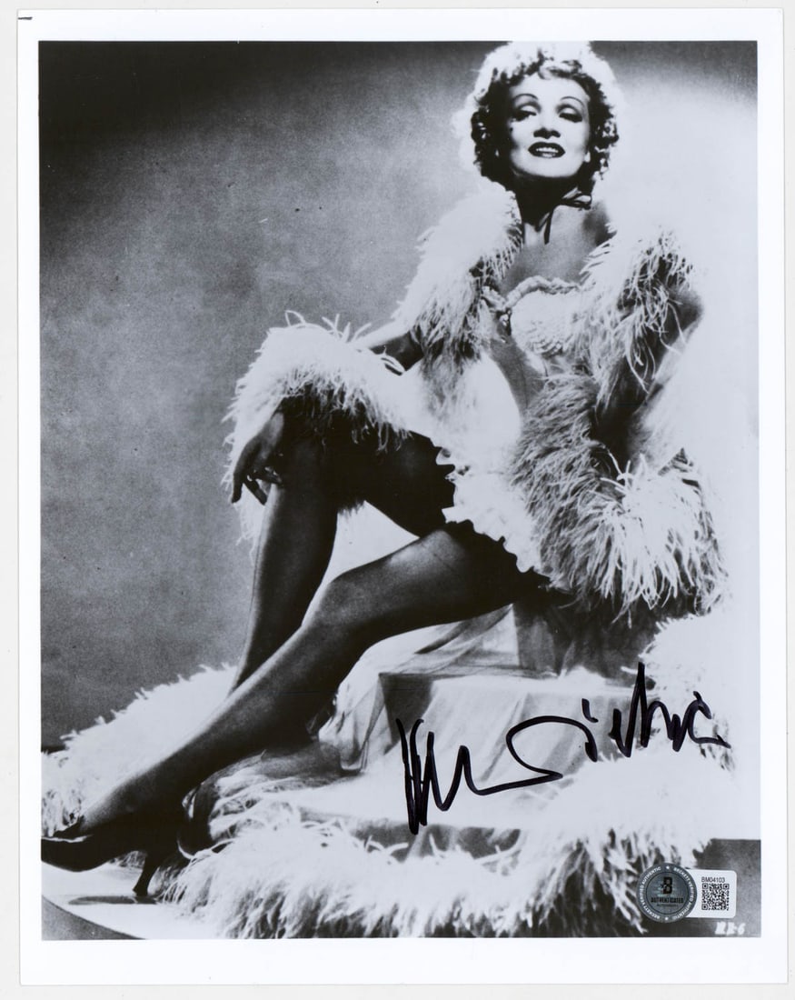 Marlene Dietrich Signed 8 x 10 Photo BAS COA (1 of 2)