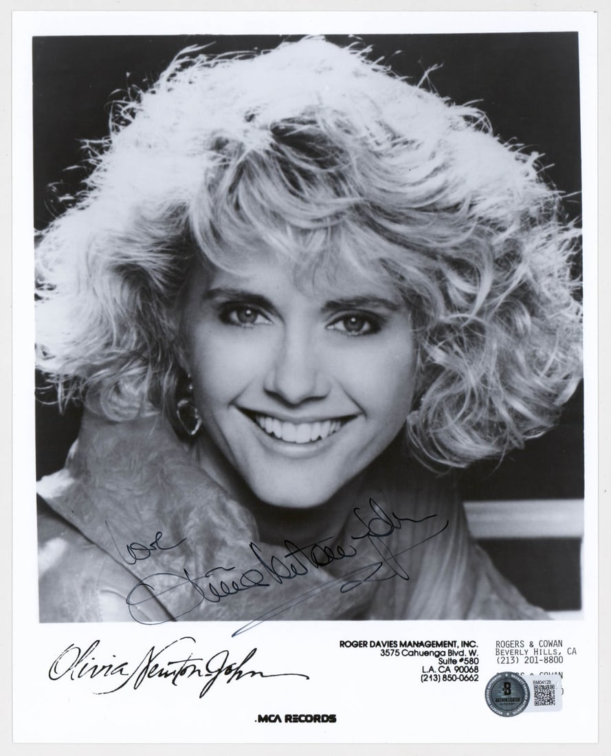 Olivia Newton John Signed 8 x 10 Photo BAS COA (1 of 1)