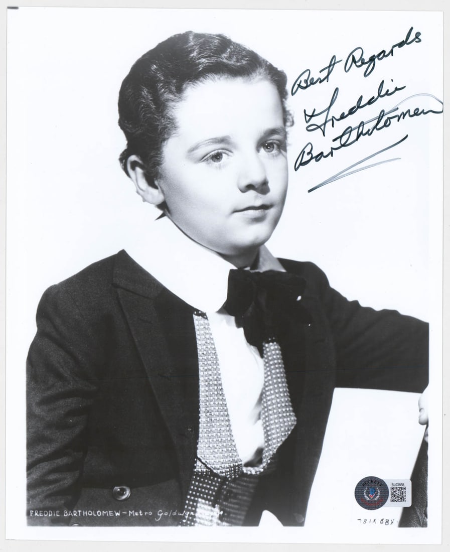 Freddie Bartholomew 8 x 10 Signed Photo BAS COA (1 of 1)
