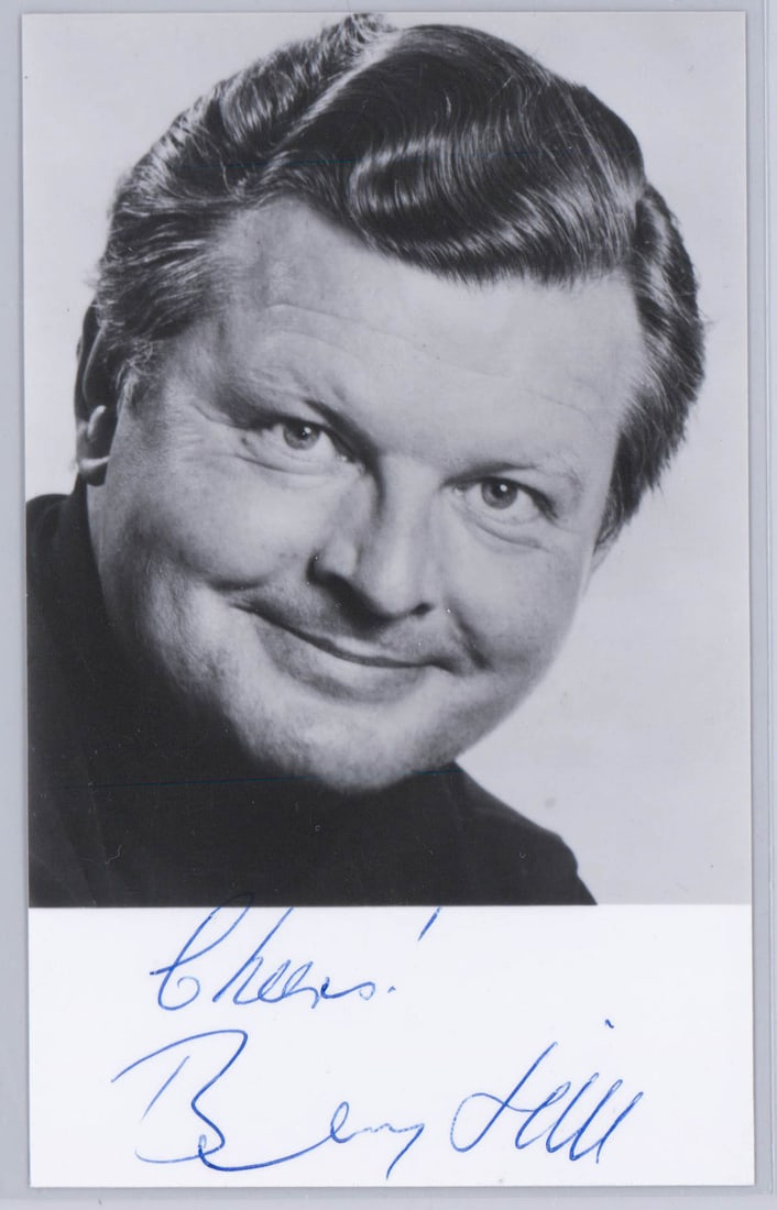 Benny Hill 5.5 x 3.5 Photo Signed BAS COA (1 of 2)