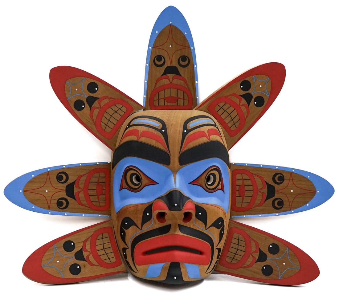 Kwakiutl Mask Oscar Ozzie Matilpi 木製 マスク Kwakiutl Mask Oscar Ozzie Matilpi 木製 マスク