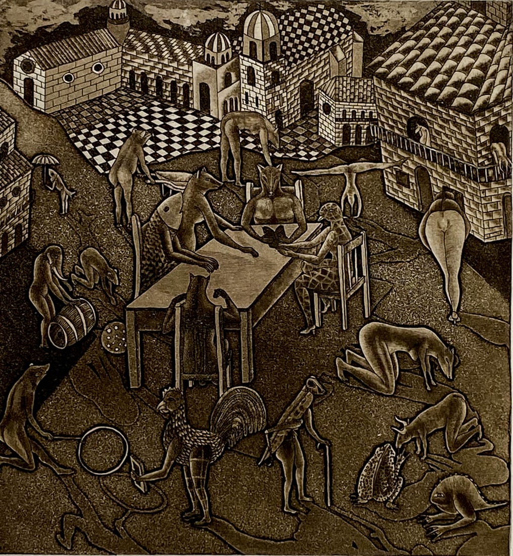 Juan Alcazar Etching / Aquatint S/N [Dialogo] (1 of 4)