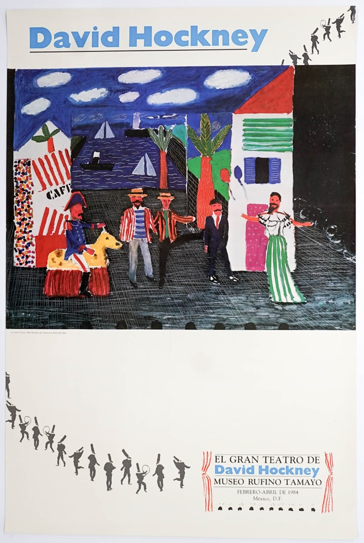 David Hockney Large Exhibition Poster (1984) (1 of 1)