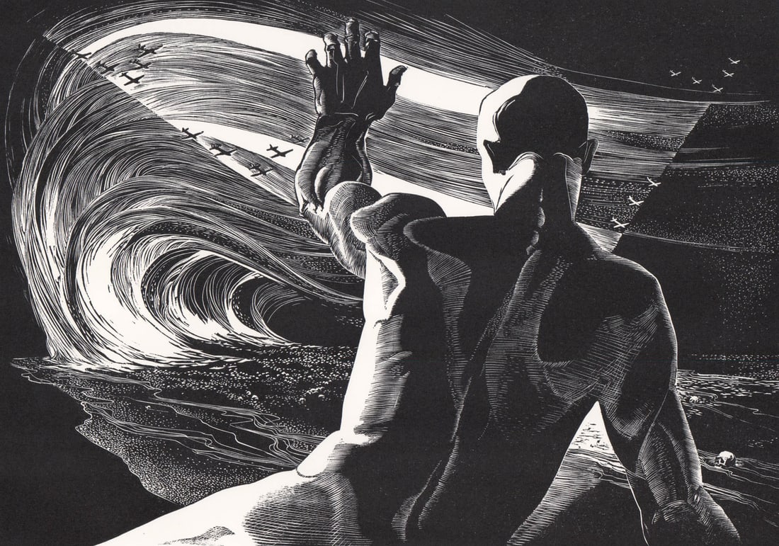 Leon Gilmour Wood Engraving Signed #9/50 (1 of 5)