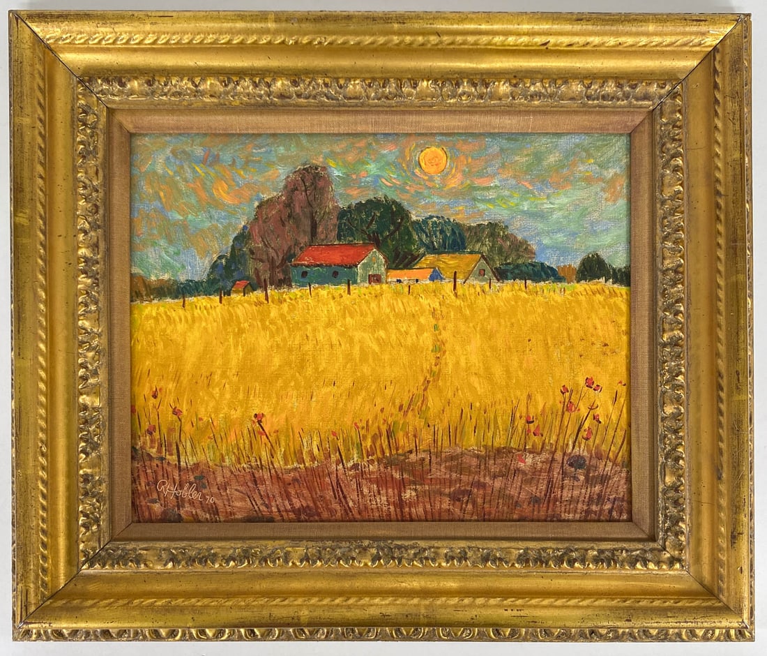 Robert Hobler Original Oil on Board [California] (1 of 5)
