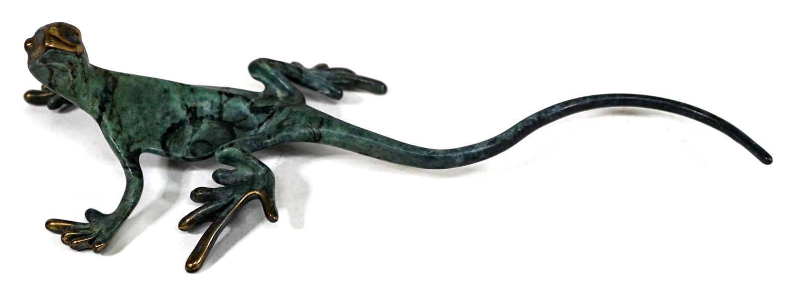 Michael Storey Small Bronze Lizard Wall Sculpture (1 of 6)