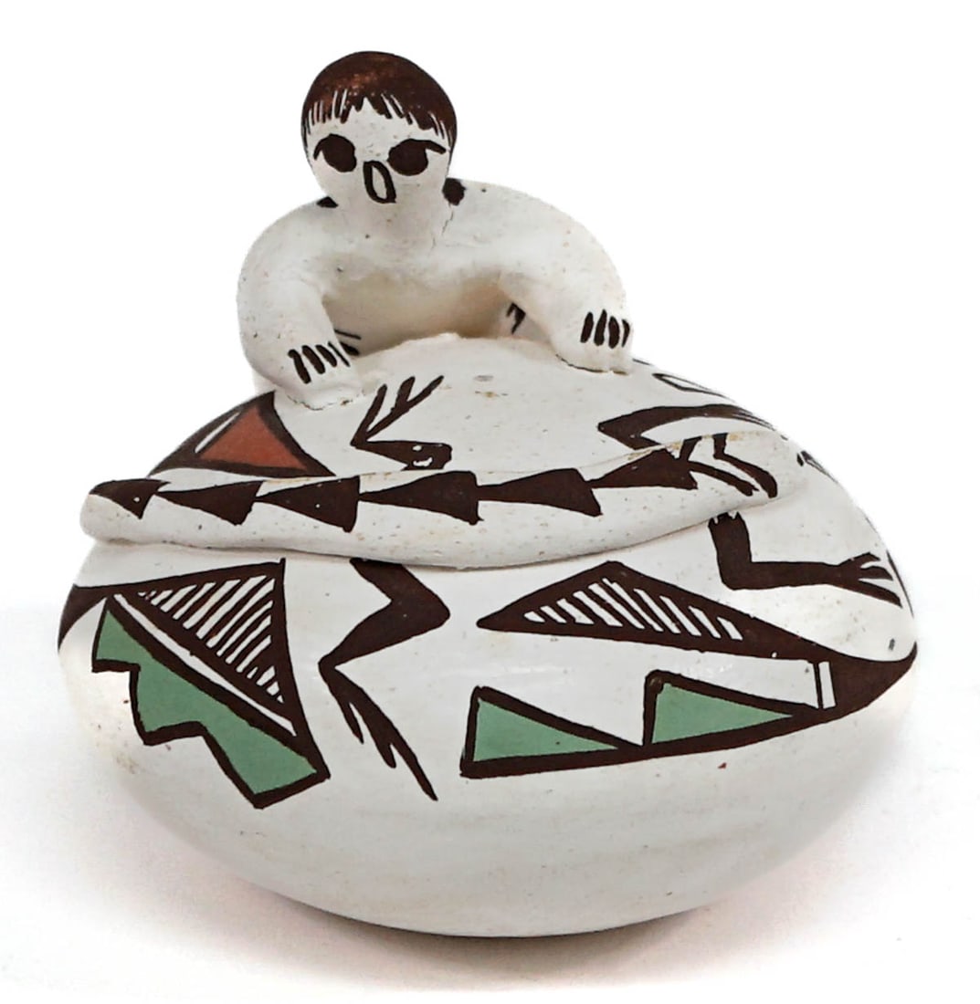 Acoma New Mexico Small Pottery Vessel (1 of 7)
