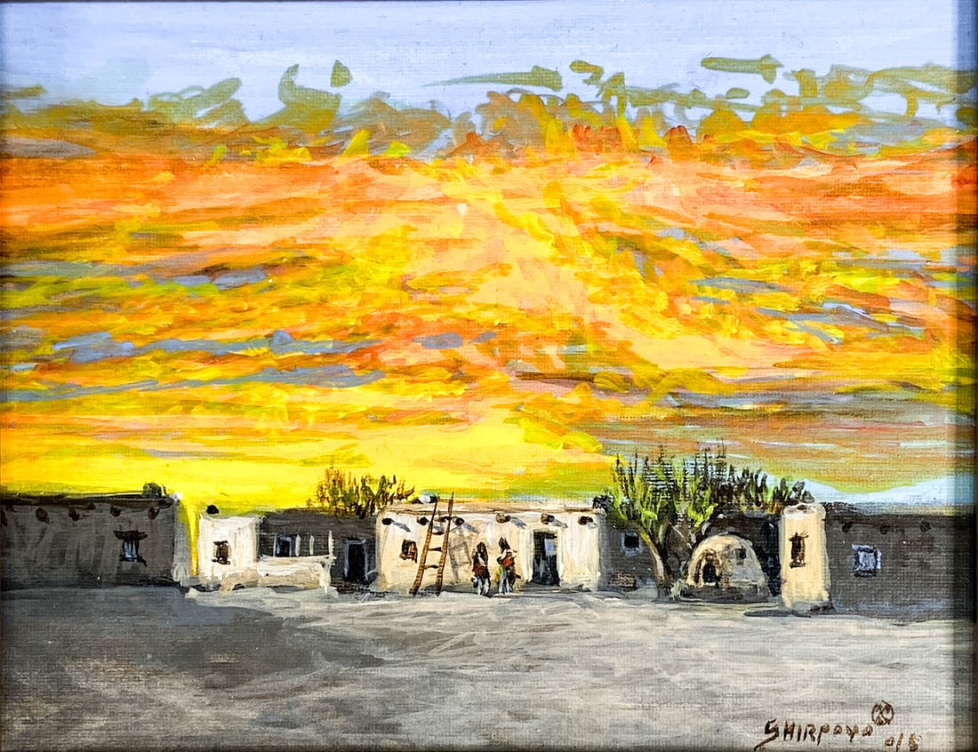 Ed Jojola (Shirpoyo) Small Oil Painting (1 of 5)