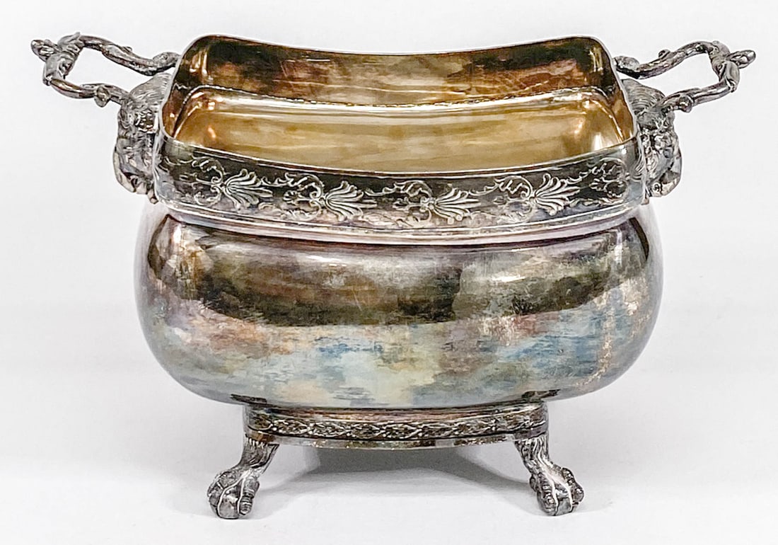 Anthony Rasch Silver Plate Footed Serve Dish (1 of 7)