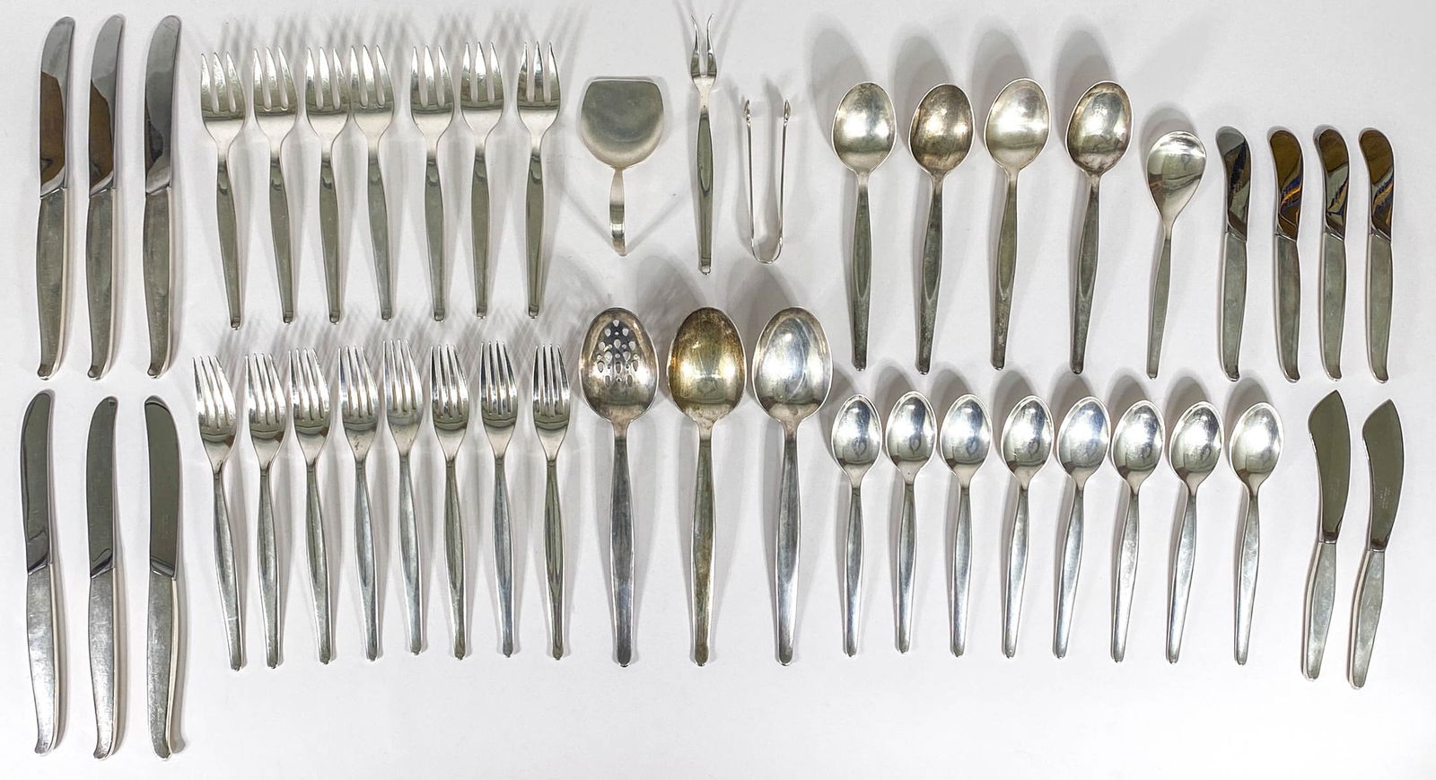 Towle 'Contour' Sterling (46 PC) Flatware 1670g (1 of 3)
