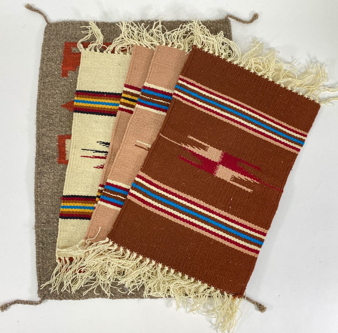 Native American Rugs (5) Small Weavings (1 of 16)