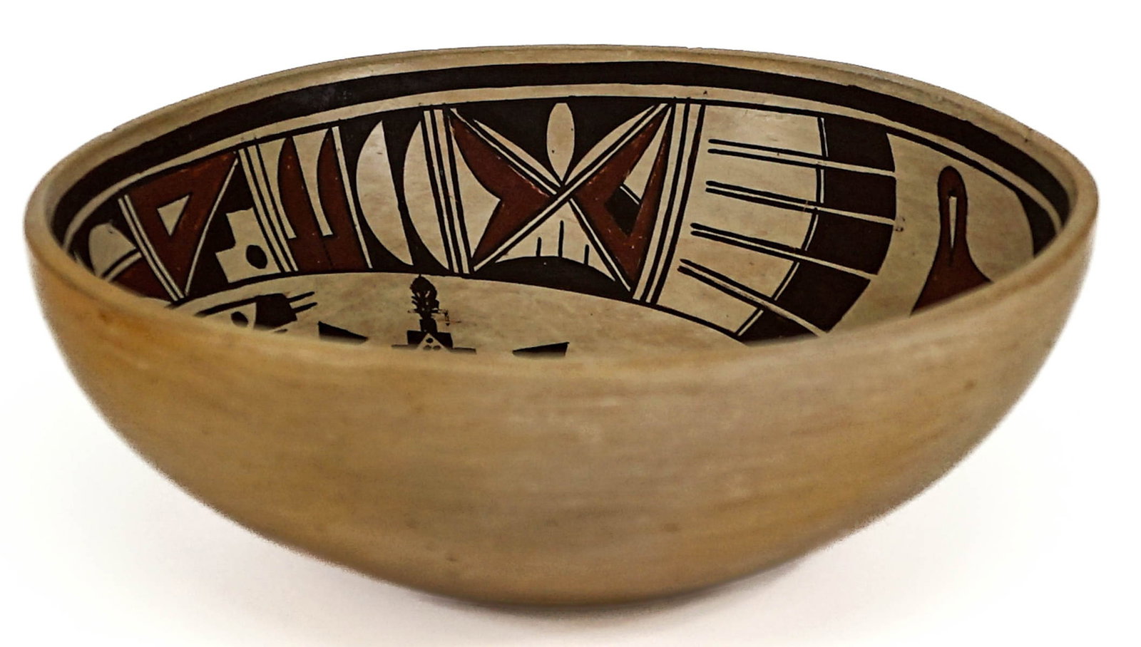 Billy Tawyesva Hopi Pottery: Billy Tawyesva Hopi Pottery. Measures 2.5 x 6.75 inches. No damage. If lot is absent of a condition report one may be requested via email. Condition report is provided as an opinion only and is no gua
