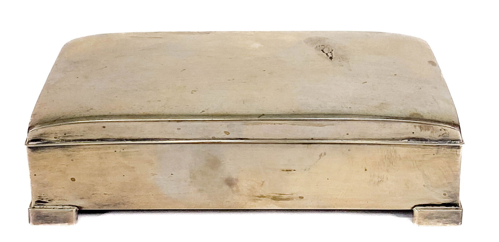 Sterling Cigarette Box Lined with Wood (1 of 8)