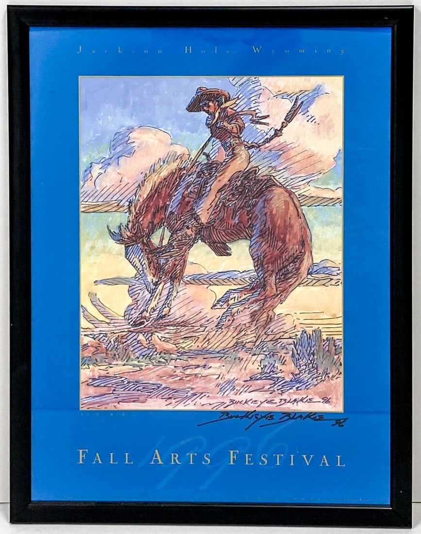 Buckeye Blake Signed Exhibition Poster (1996) (1 of 5)