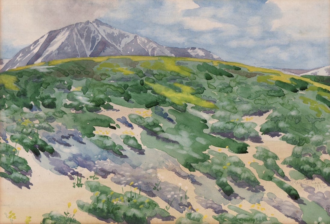 Ray Frederick Coyle Original Watercolor [Mtn.] (1 of 4)