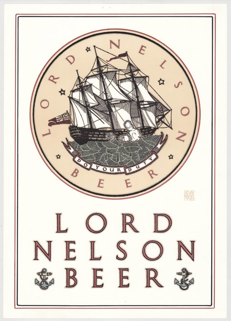 David Lance Goines for Lord Nelson Beer Poster (1 of 1)