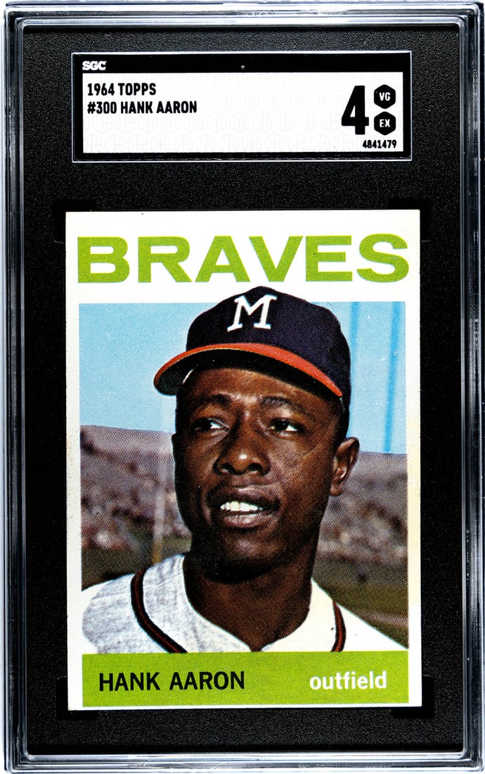 Hank Aaron 1964 Topps #300 SGC 4 (1 of 2)